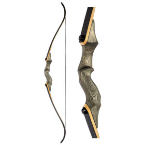 60-Inch Traditional Recurve Bow - Laminated Bamboo Limbs with Wooden Riser - product image 1 of 5