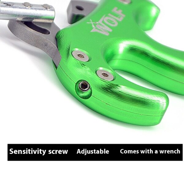 4-finger metal compound bow release aid for 3D archery and bowhunting