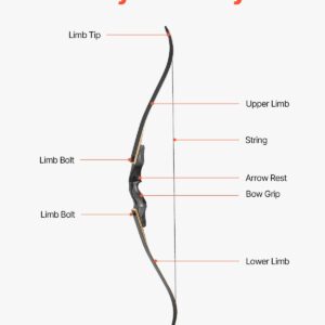 60-Inch Recurve Bow Kit 35lb (UK SHIPPING ONLY) - archery equipment product image 5