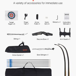 60-Inch Recurve Bow Kit 50lb (US SHIPPING ONLY) - archery equipment product image 2