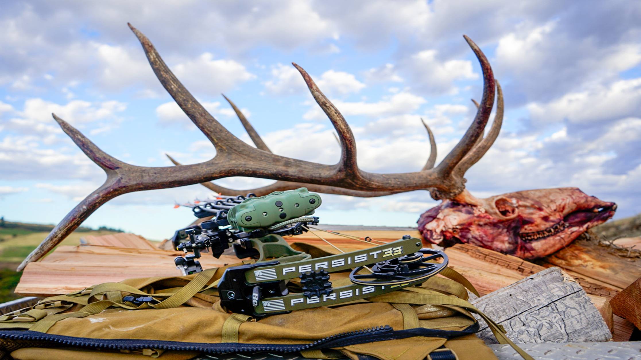 How to measure draw length - bowhunter at full draw demonstrating proper anchor point