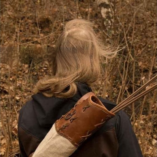 medieval-hand-knitted-leather-quiver-lace-up-desig-2 Medieval Hand-Knitted Leather Quiver - Lace-Up Design