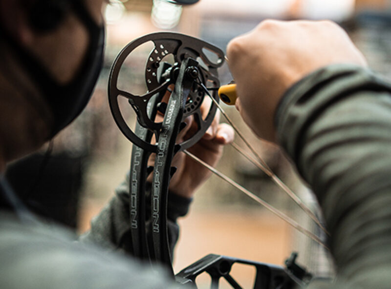 compound bow release aid article image showing Bear Archery compound bow technology