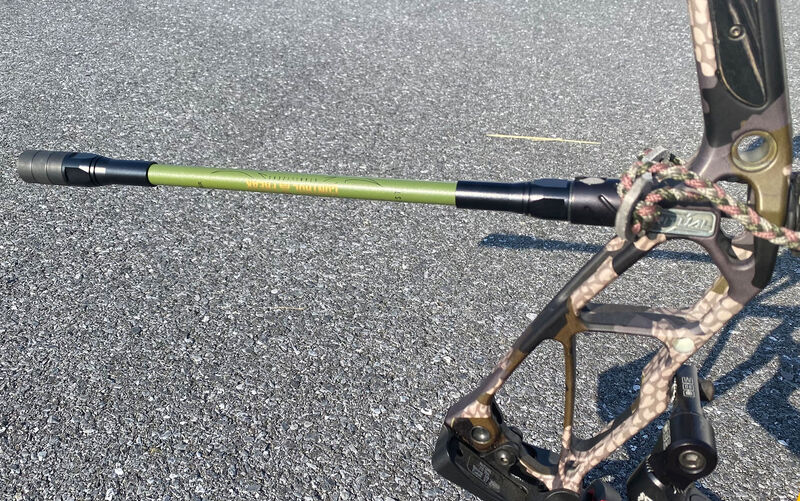 Compound bow stabilizer conquest archery target setup