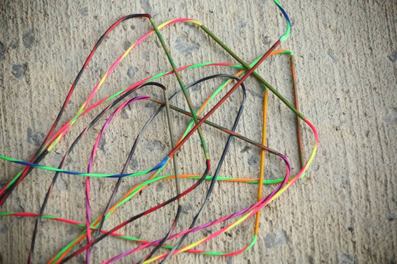 Bowstring closeup showing serving and nocking area