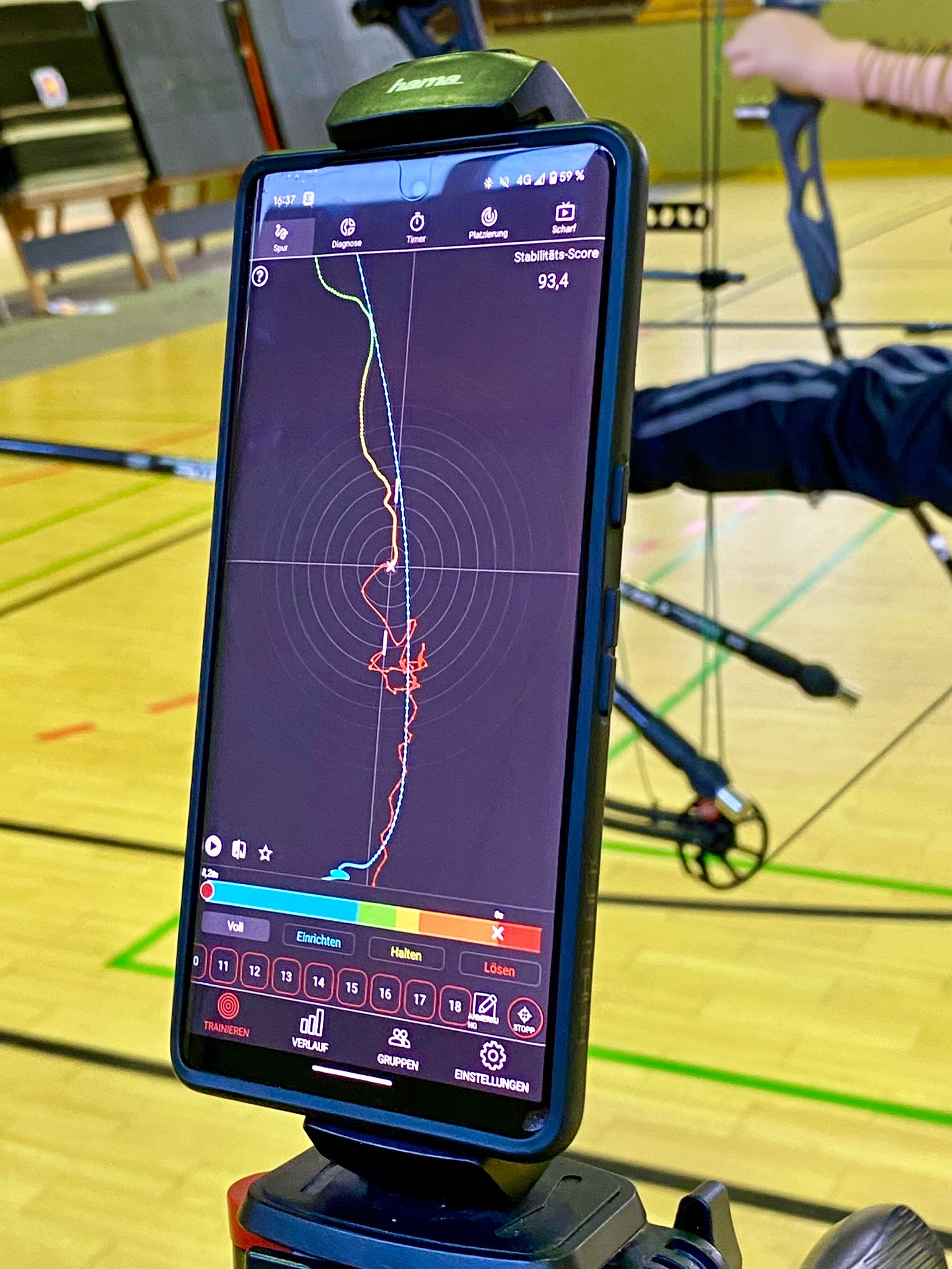 archery bow tuning and analysis setup for arrow selection verification