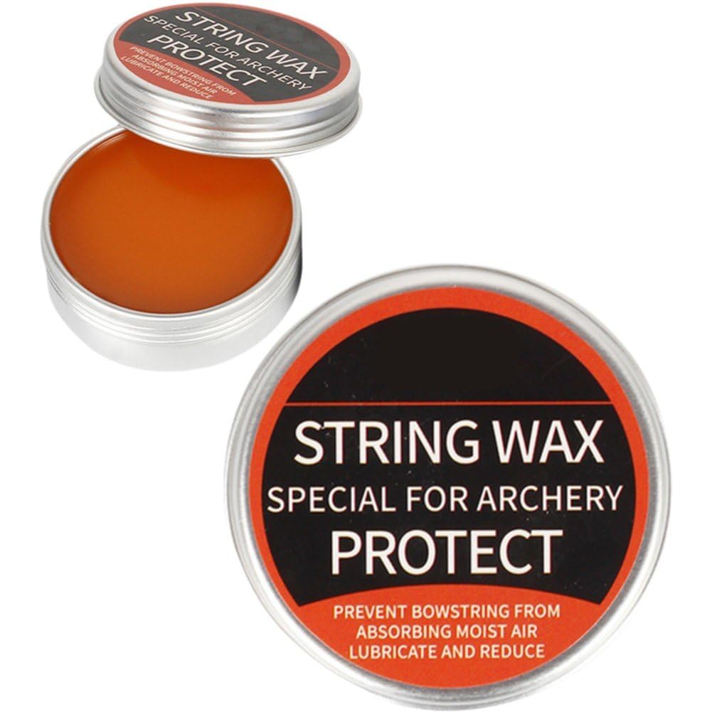 2pcs Archery Bow String Wax Compound Bowstring Wax Reducing Friction Protective Rail Lube Bow Wax for Recurve