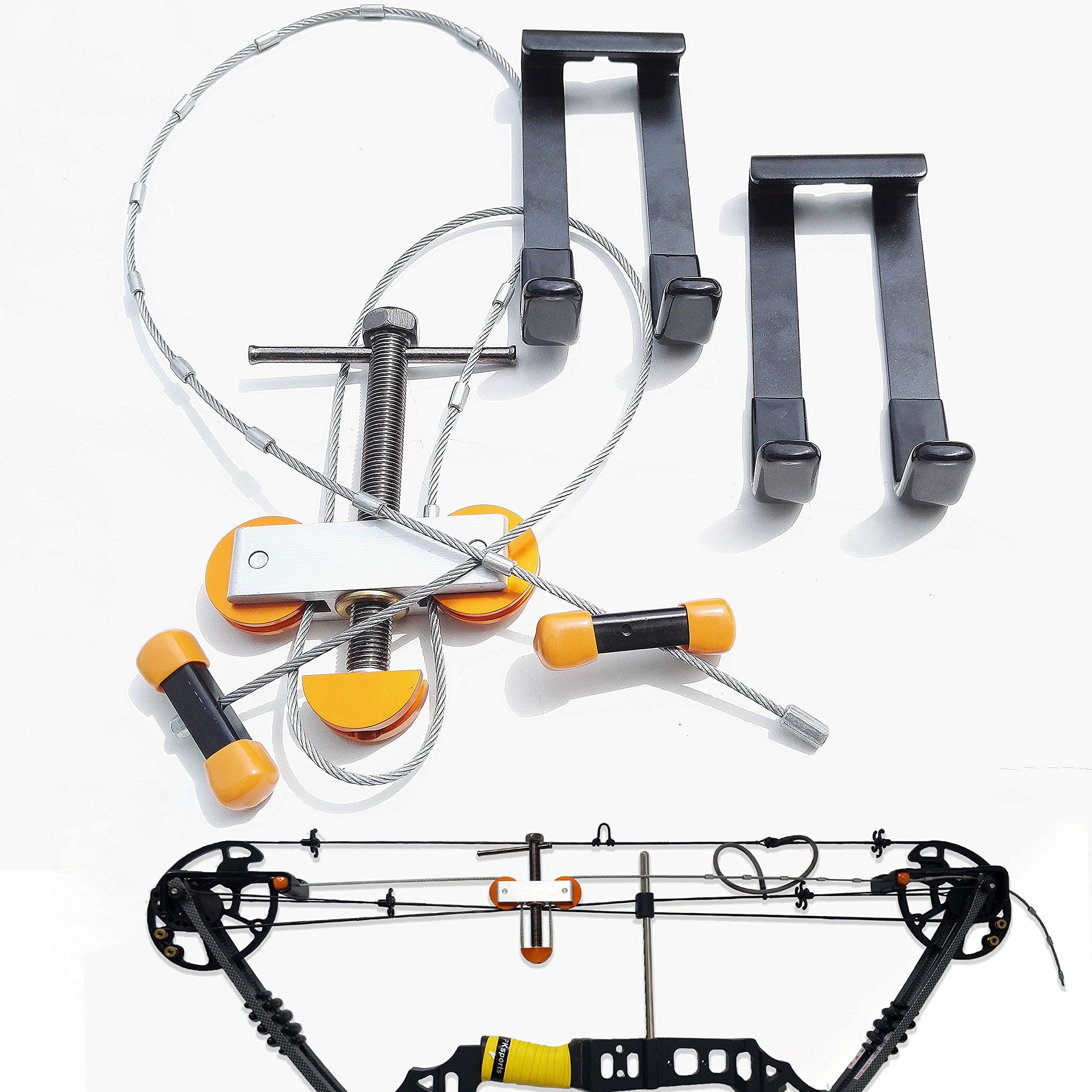 Bow Press for Compound Bows Split Limb Fingers Portable Bow Press Bow String Replacement Tool