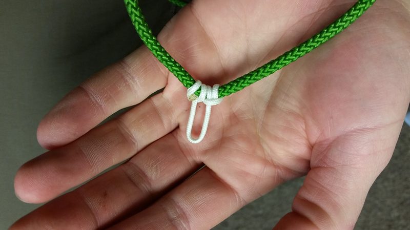 D-loop on practice string for back tension drills in target panic archery