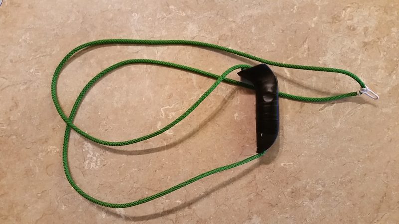 Practice release aid setup for target panic archery training at home