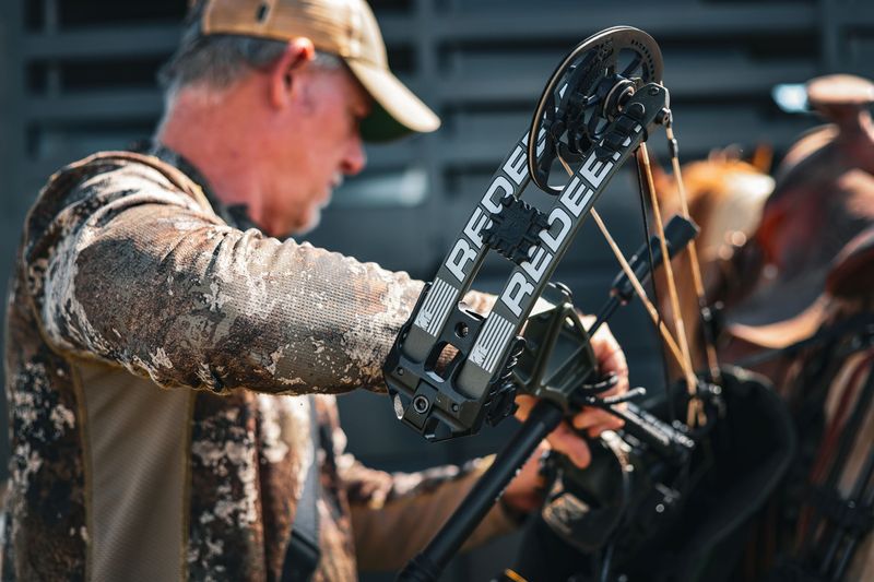 Bowhunter draws the Bear Redeem 2026 compound bow after the Bear Archery Gold Tip Bee Stinger acquisition