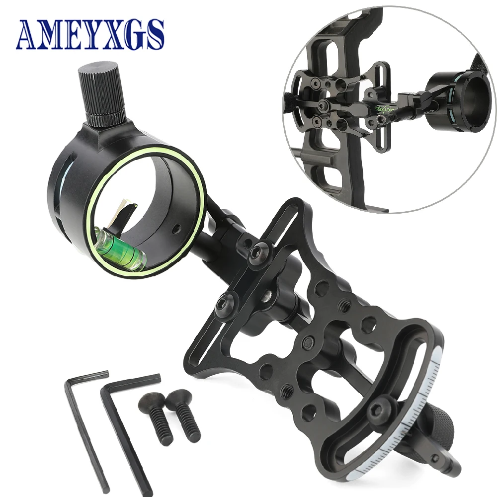 Archery Single Needle Sight 0.019 Optic Fiber Pin Compound B