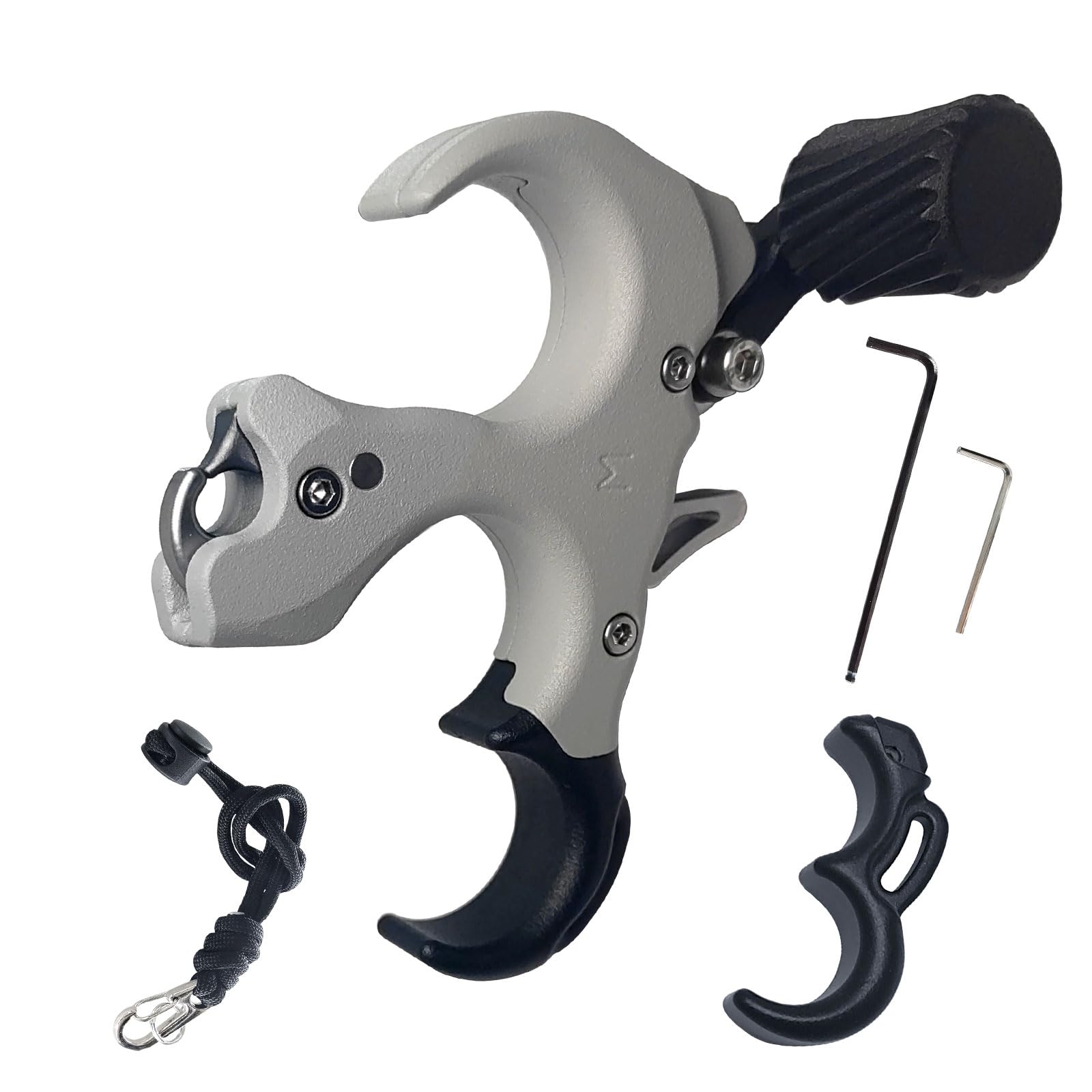 Thumb Release for Compound Bow,Copper Material Archery Release Aids,3 or 4 Finger Adjustable,Bow Trigger Release for Hunti...
