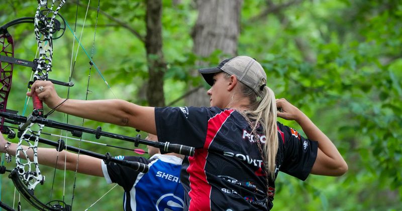 Paige Pearce compound archery champion at 2026 Field Nationals Yankton