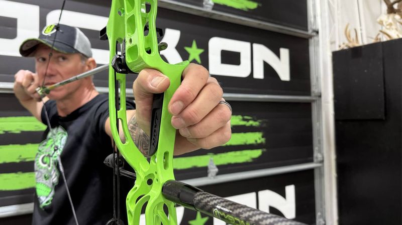 Proper bow grip technique demonstrated by Nock On Archery