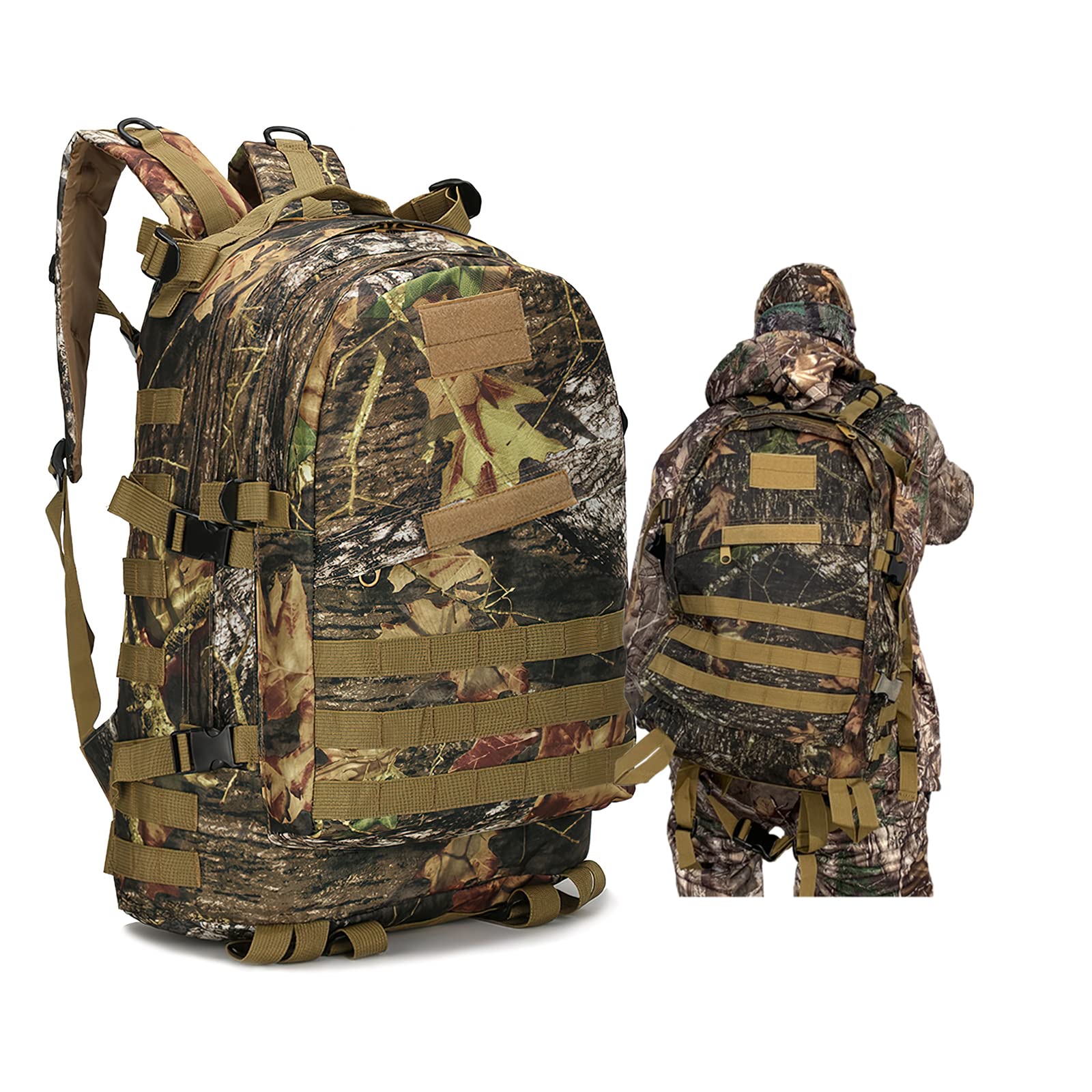 BEAUTI4U Digital Forest 40L Hunting Backpack or Hunting Backpacks For Men - Camo Range Backpack and Huntin Pack - Camouflage
