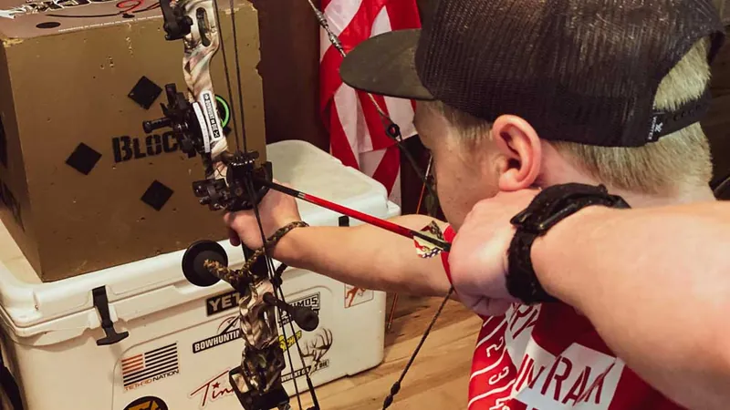Blank bale drill for fixing target panic in archery