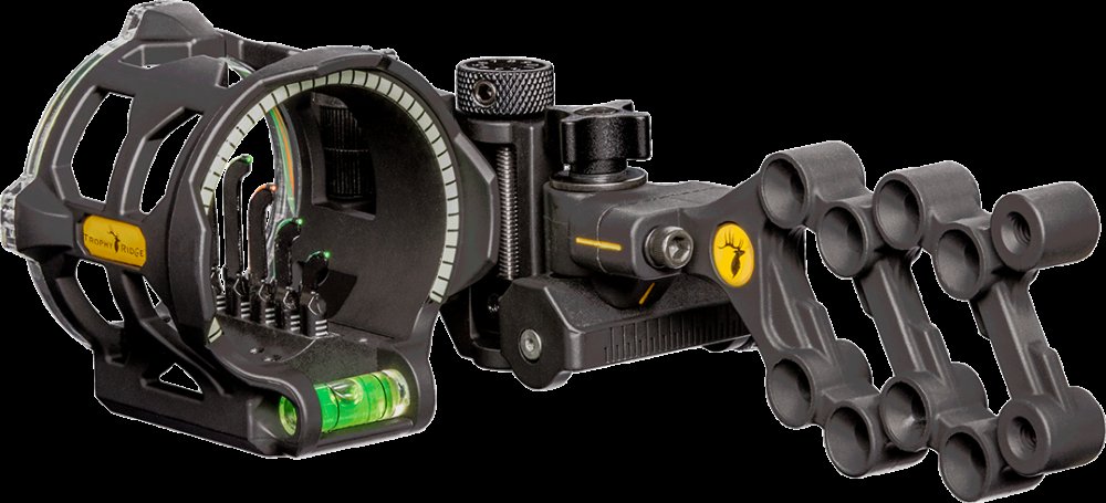 Trophy Ridge Peak 5 pin bow sight close up