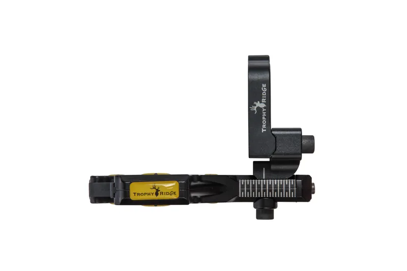 Whisker biscuit arrow rest with carbon arrow installed for bowhunting