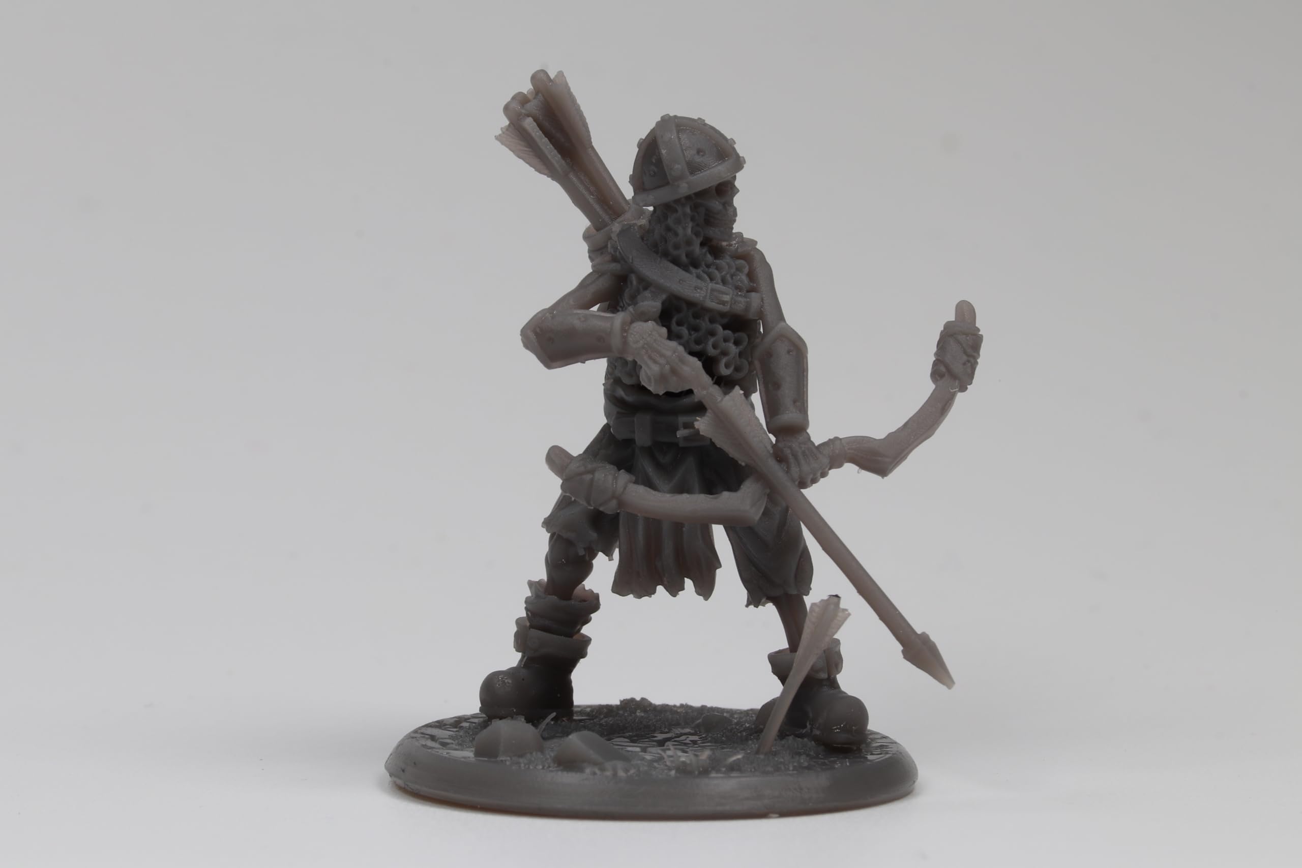 Unpainted DND Skeleton - Archer - Nocking Arrow Miniature Figurine, Tabletop Gaming Collectible, Fantasy World, Ideal Gift fo