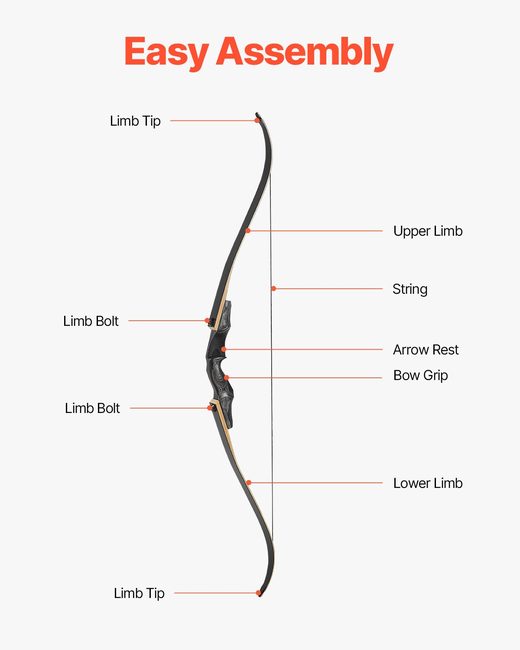 60-inch recurve bow kit for target archery beginners