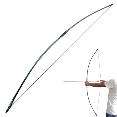 67 Inch Archery Traditional Longbow 25-120lbs Recurve Bow Hunting English Longbow for Right Hand Left Hand Adult Outdoor S...
