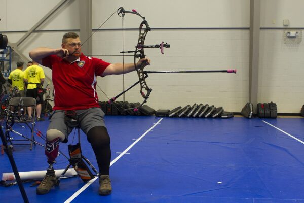compound bow target practice
