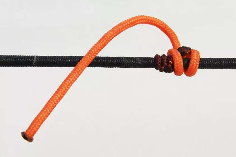 First D-loop knot complete with release loop visible