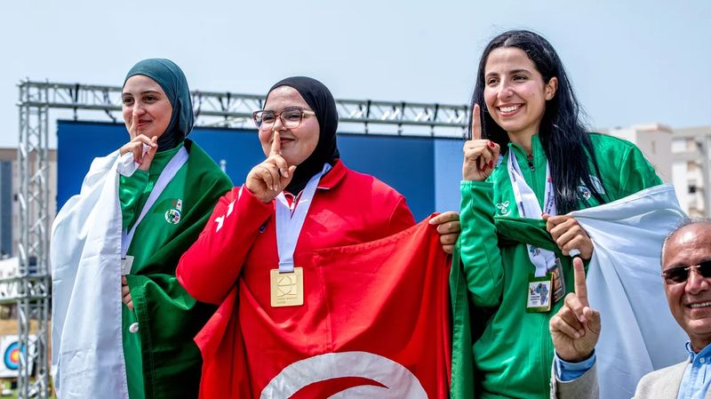 Roua Ben Abdelkader Tunisia wins recurve women African Archery Championships Oran 2026